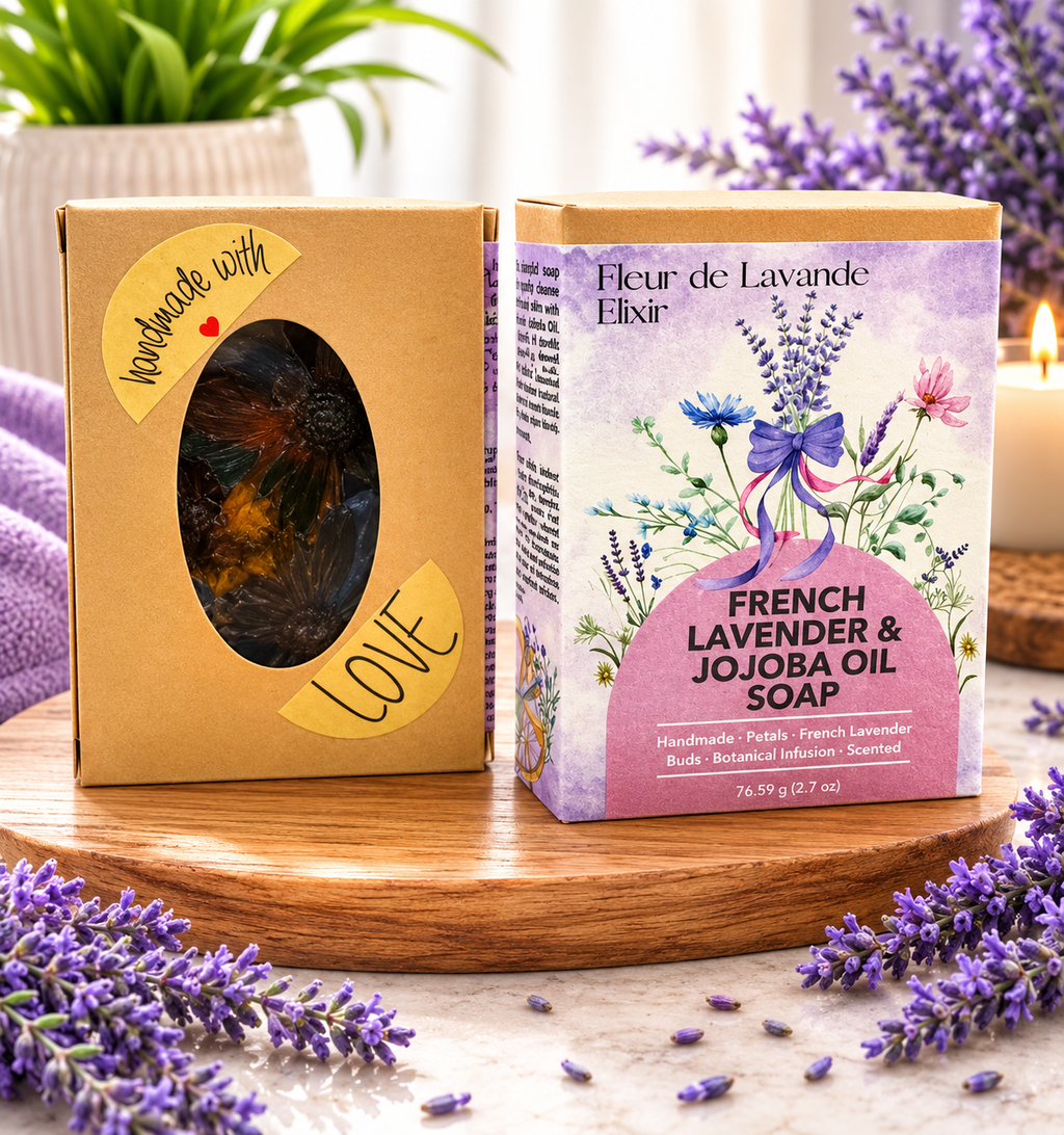 Fleur de Lavande Elixir Jojoba Oil Soap Handcrafted