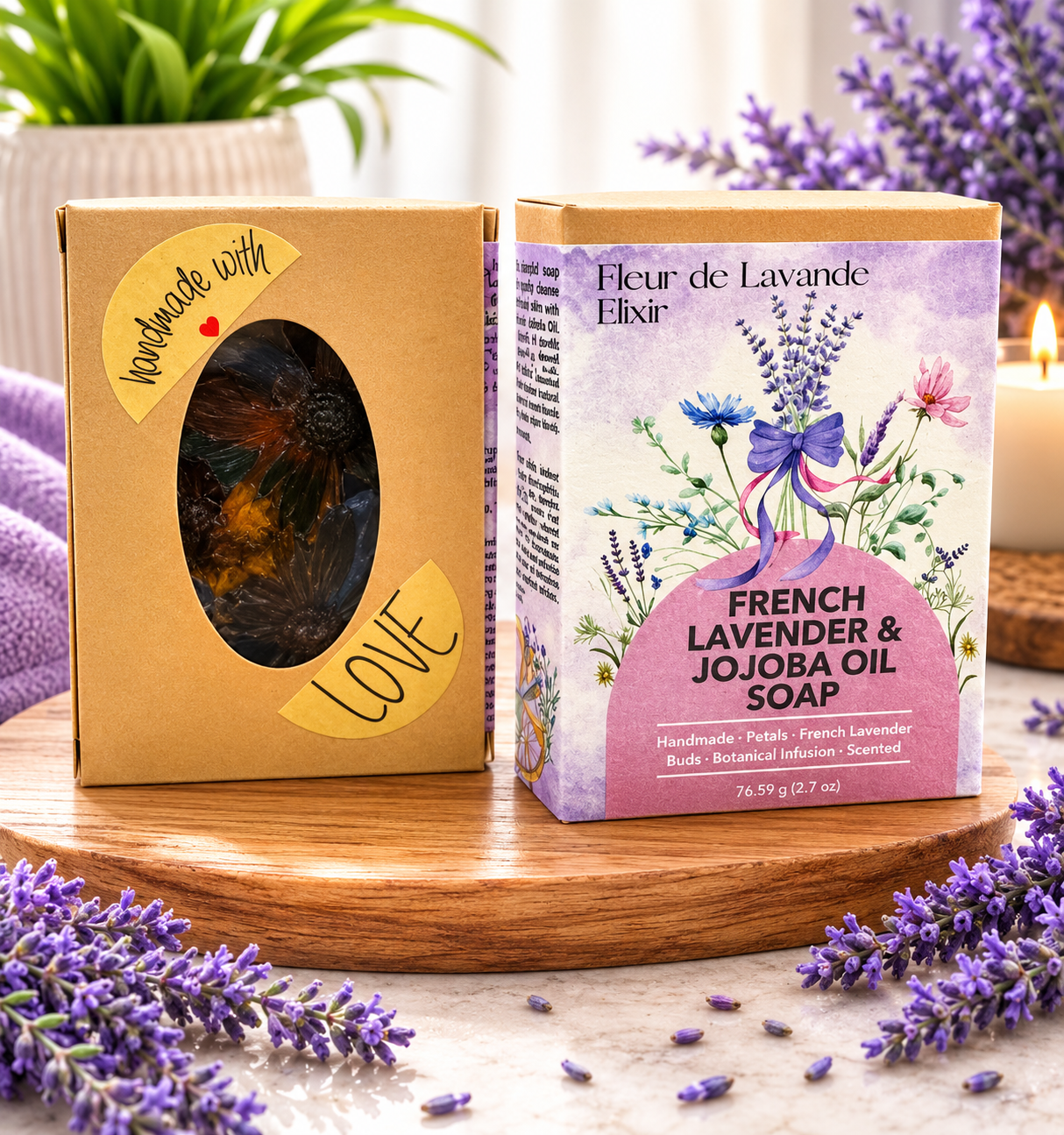 Fleur de Lavande Elixir Jojoba Oil Soap Handcrafted