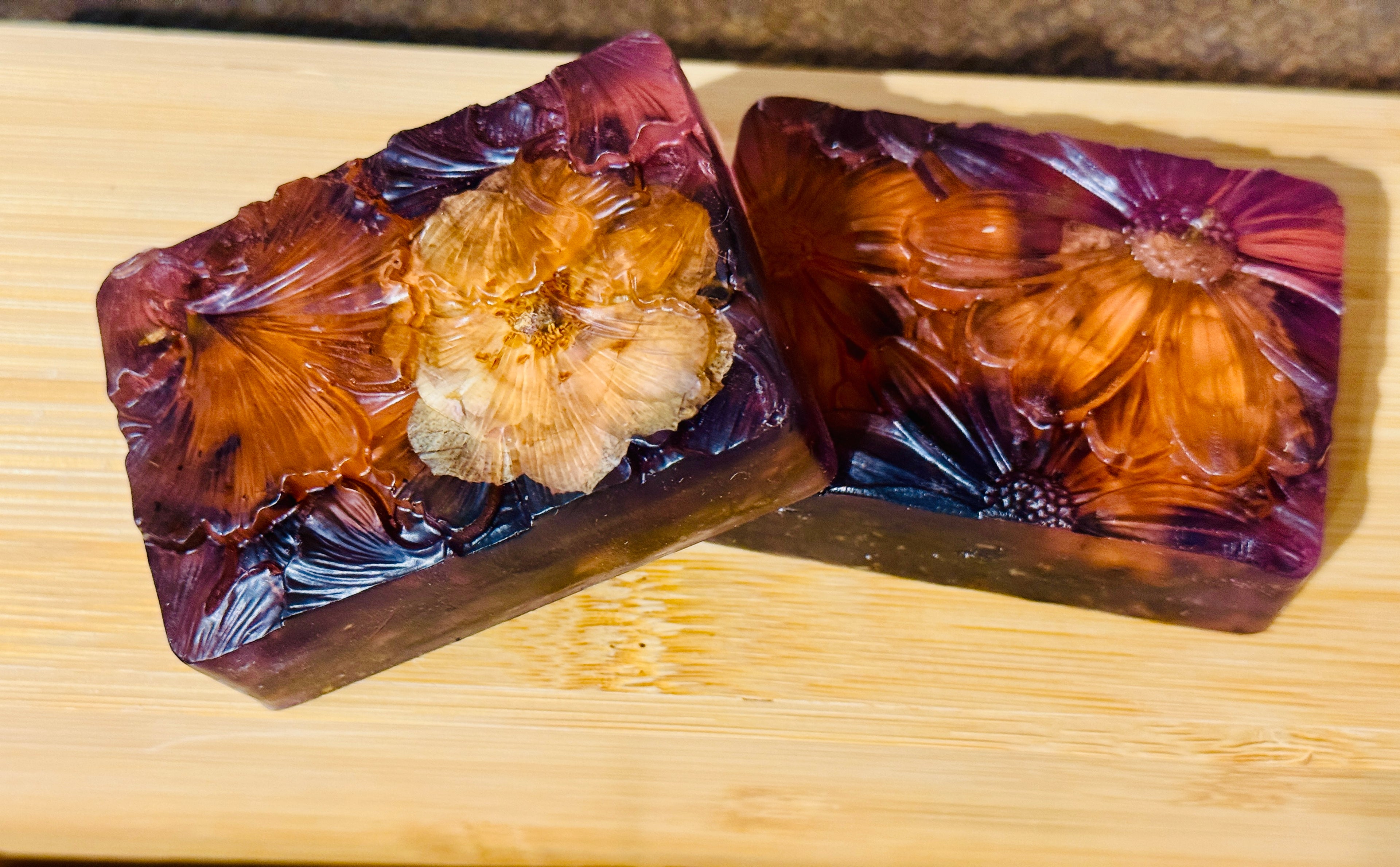 Jojoba Oil Soap With Dried Lavender Buds and Fragrance