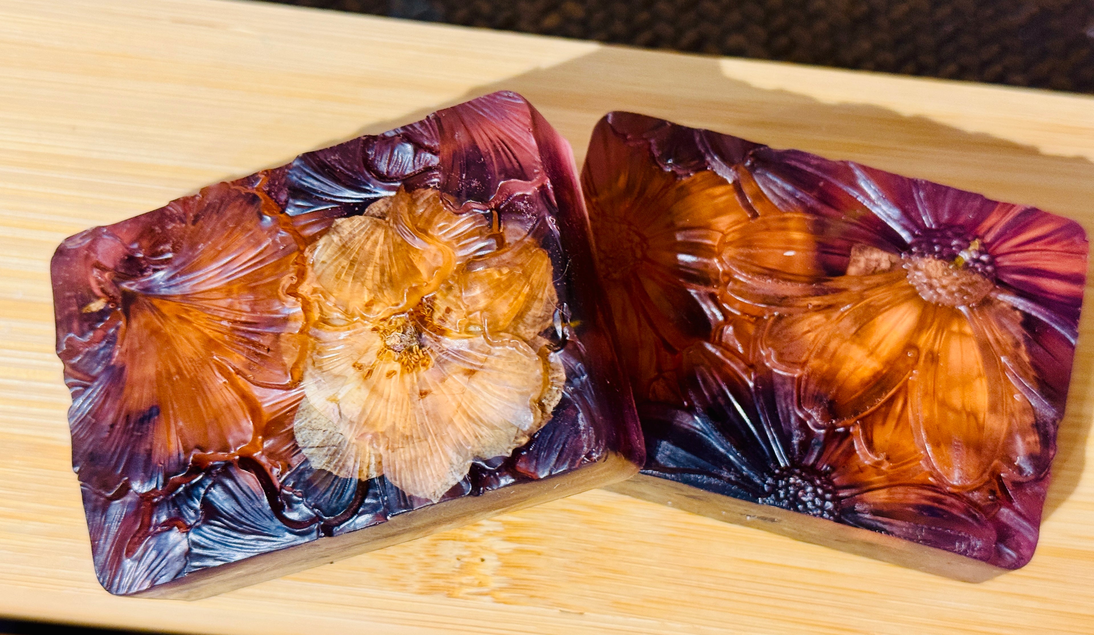 Jojoba Oil Soap With Dried Lavender Buds and Fragrance