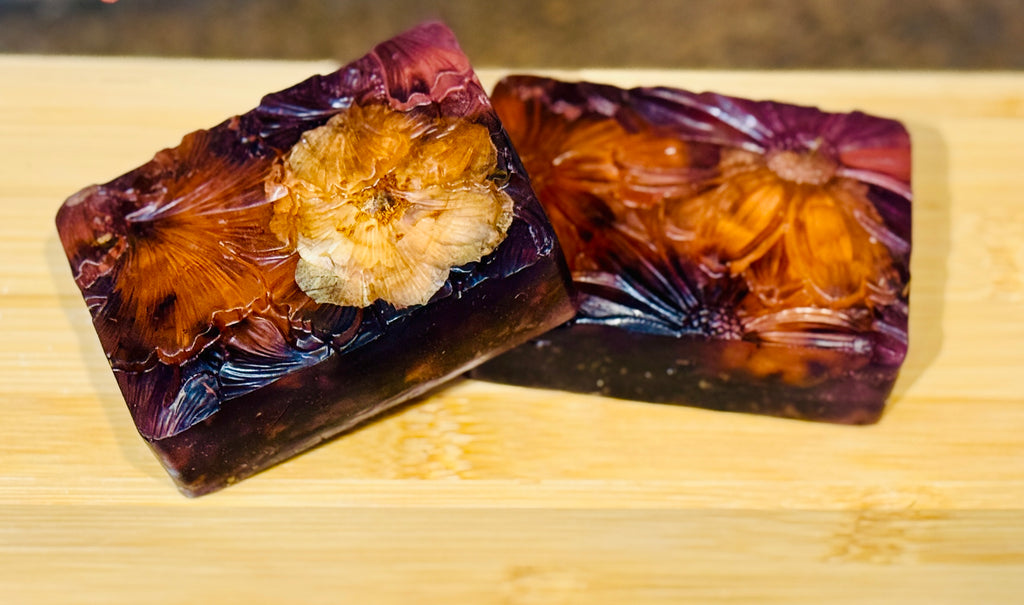 Jojoba Oil Soap With Dried Lavender Buds and Fragrance